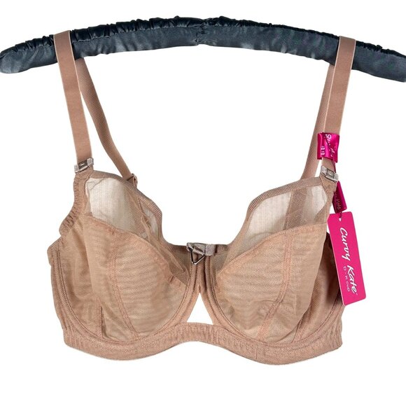 Curvy Kate Victory Balcony Bra Womens US 30DDD, UK 30E Latte Tan Underwire - Picture 1 of 8